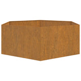 Plantenbak roestig 138x120x45 cm cortenstaal - AllerleiShop