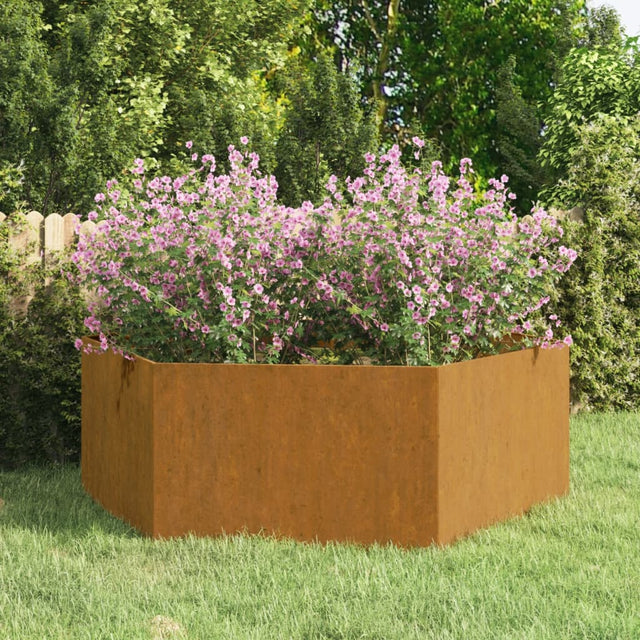 Plantenbak roestig 138x120x45 cm cortenstaal - AllerleiShop