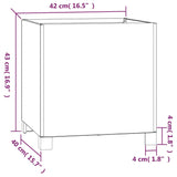 Plantenbakken met poten 2 st roestig 42x40x43 cm cortenstaal - AllerleiShop