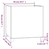 Plantenbakken met poten 2 st roestig 49x47x50 cm cortenstaal - AllerleiShop