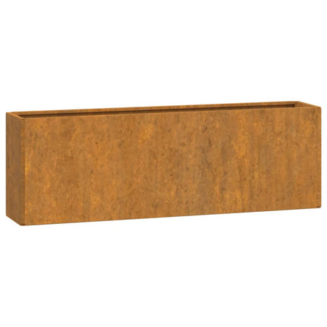 Plantenbakken wandmontage 2 st 53x10x17 cm cortenstaal roestig - AllerleiShop