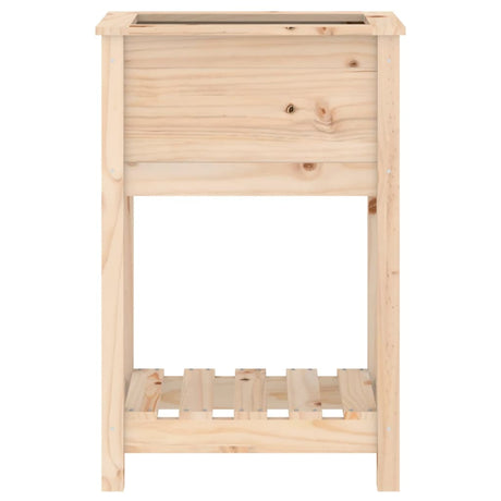 Plantenbak met schap 54x34,5x81 cm massief grenenhout - AllerleiShop