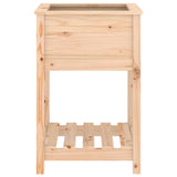 Plantenbak met schap 54x54x81 cm massief grenenhout - AllerleiShop