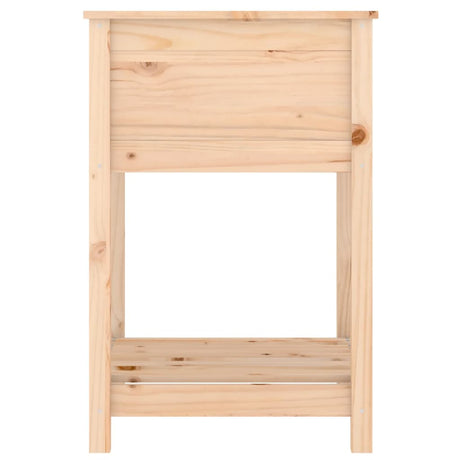 Plantenbak met schap 54x54x81 cm massief grenenhout - AllerleiShop