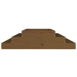 Plantenbak 110x110x27 cm massief grenenhout honingbruin - AllerleiShop