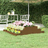 Plantenbak 110x110x27 cm massief grenenhout honingbruin - AllerleiShop