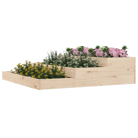 Plantenbak 107x107x27 cm massief grenenhout - AllerleiShop