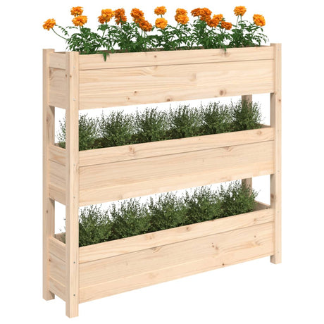 Plantenbak 112x25x104,5 cm massief grenenhout - AllerleiShop