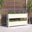 Plantenbak 112x25x66 cm massief grenenhout wit - AllerleiShop