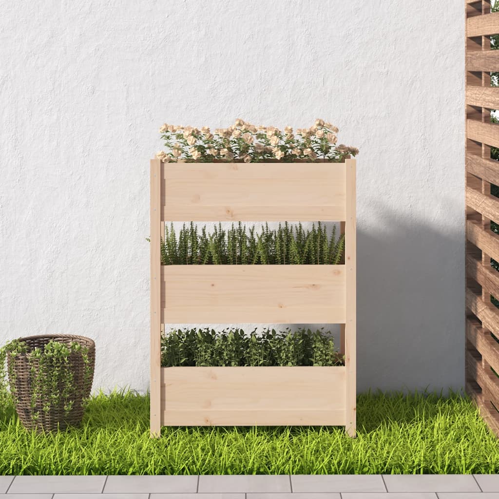 Plantenbak 77x25x104,5 cm massief grenenhout - AllerleiShop