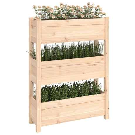 Plantenbak 77x25x104,5 cm massief grenenhout - AllerleiShop