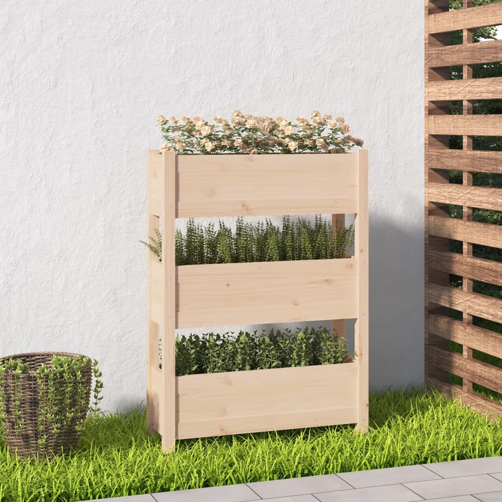 Plantenbak 77x25x104,5 cm massief grenenhout - AllerleiShop