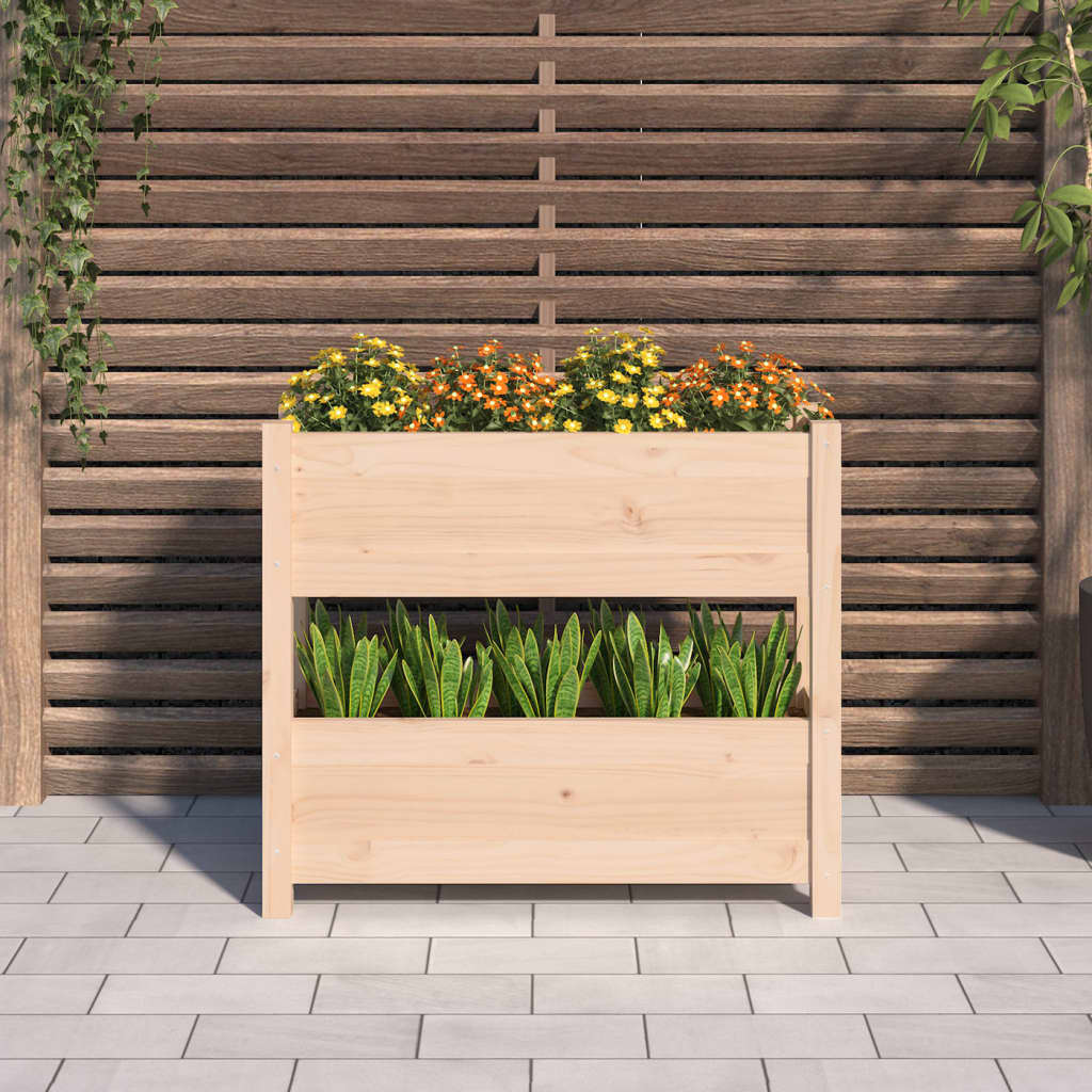 Plantenbak 77x25x66 cm massief grenenhout - AllerleiShop