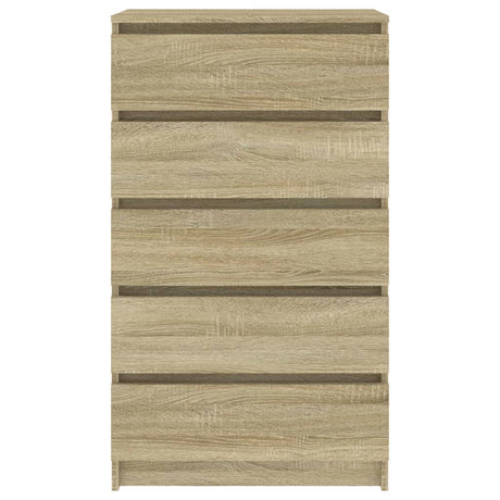 Ladekast 60x36x103 cm bewerkt hout sonoma eikenkleurig - AllerleiShop