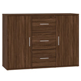 Dressoir 91x29,5x65 cm bewerkt hout bruin eikenkleur - AllerleiShop