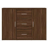 Dressoir 91x29,5x65 cm bewerkt hout bruin eikenkleur - AllerleiShop