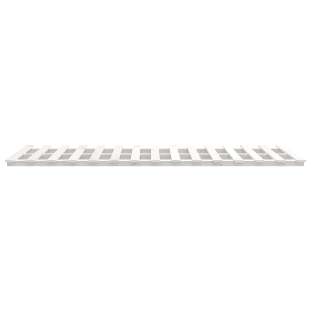 Bedframe 90x190 cm massief grenenhout wit - AllerleiShop