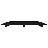 Bedframe 90x190 cm massief grenenhout zwart - AllerleiShop