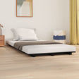 Bedframe 90x190 cm massief grenenhout zwart - AllerleiShop
