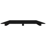 Bedframe 75x190 cm massief grenenhout zwart - AllerleiShop