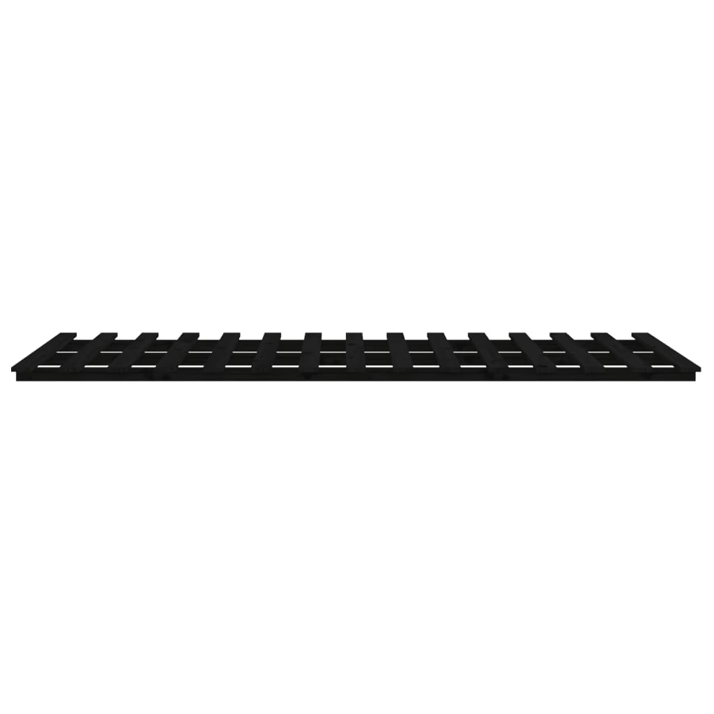 Bedframe 75x190 cm massief grenenhout zwart - AllerleiShop