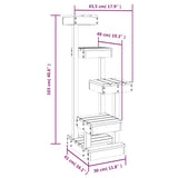 Kattenmeubel 45,5x49x103 cm massief grenenhout - AllerleiShop