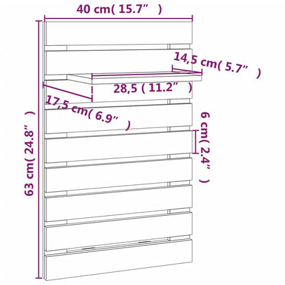 Nachtkastjes wandgemonteerd 2 st massief grenenhout wit - AllerleiShop