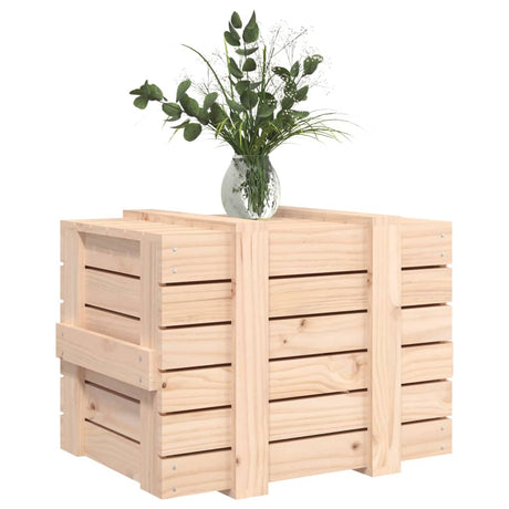 Opbergbox 58x40,5x42 cm massief grenenhout - AllerleiShop