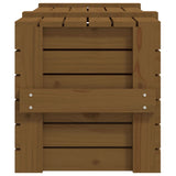 Opbergbox 91x40,5x42 cm massief grenenhout honingbruin - AllerleiShop