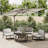 Zweefparasol met aluminium paal 300x300 cm zandwit - AllerleiShop