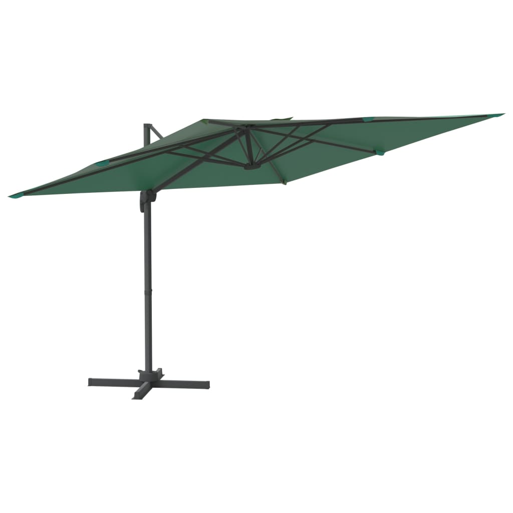 Zweefparasol met aluminium paal 300x300 cm groen - AllerleiShop