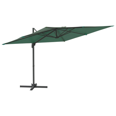 Zweefparasol met aluminium paal 400x300 cm groen - AllerleiShop