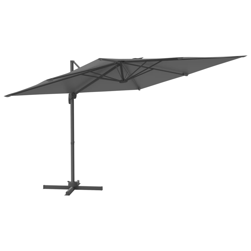 Zweefparasol met aluminium paal 400x300 cm antracietkleurig - AllerleiShop