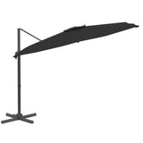 Zweefparasol met aluminium paal 300x300 cm zwart - AllerleiShop