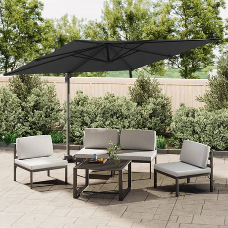 Zweefparasol met aluminium paal 300x300 cm zwart - AllerleiShop