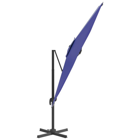 Zweefparasol met aluminium paal 400x300 cm azuurblauw - AllerleiShop