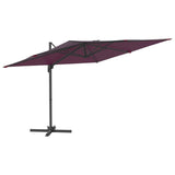 Zweefparasol met aluminium paal 400x300 cm bordeauxrood - AllerleiShop