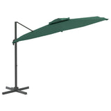 Zweefparasol met dubbel dak 300x300 cm groen - AllerleiShop