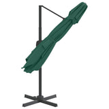 Zweefparasol met dubbel dak 300x300 cm groen - AllerleiShop