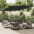 Zweefparasol met dubbel dak 300x300 cm zwart - AllerleiShop