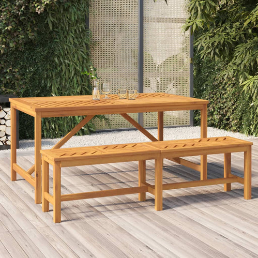 Tuintafel 150x90x74 cm massief acaciahout - AllerleiShop