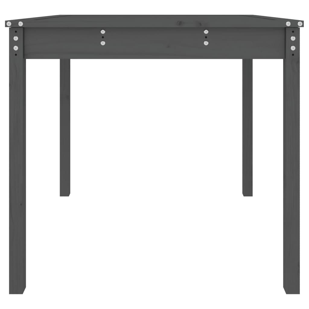 Tuintafel 82,5x82,5x76 cm massief grenenhout grijs - AllerleiShop