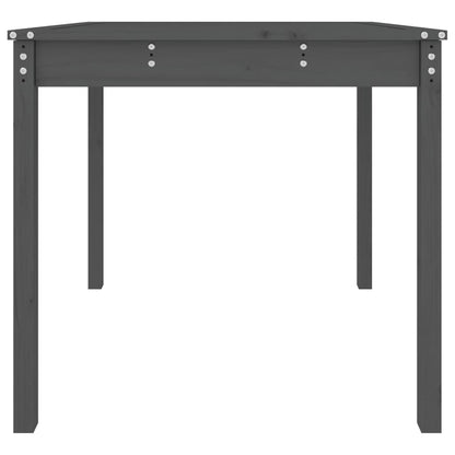 Tuintafel 82,5x82,5x76 cm massief grenenhout grijs - AllerleiShop