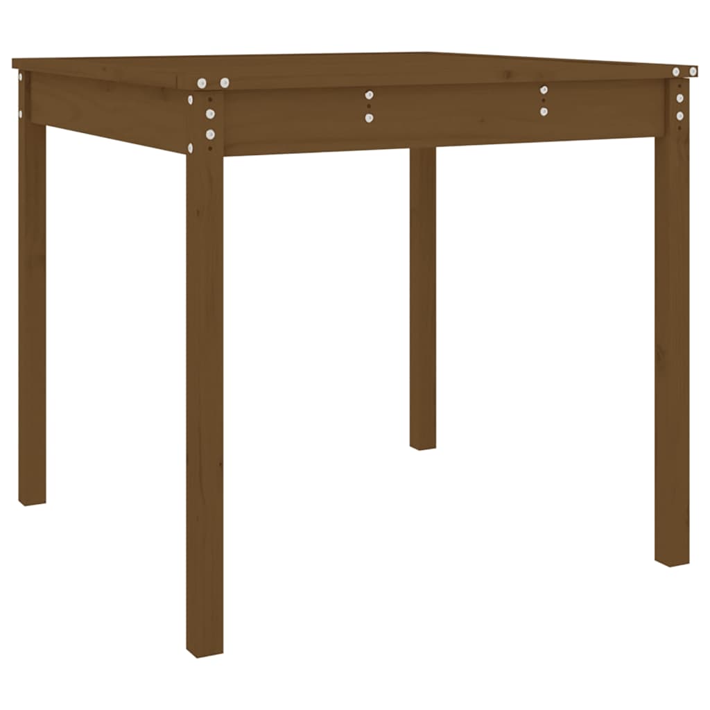 Tuintafel 82,5x82,5x76 cm massief grenenhout honingbruin - AllerleiShop