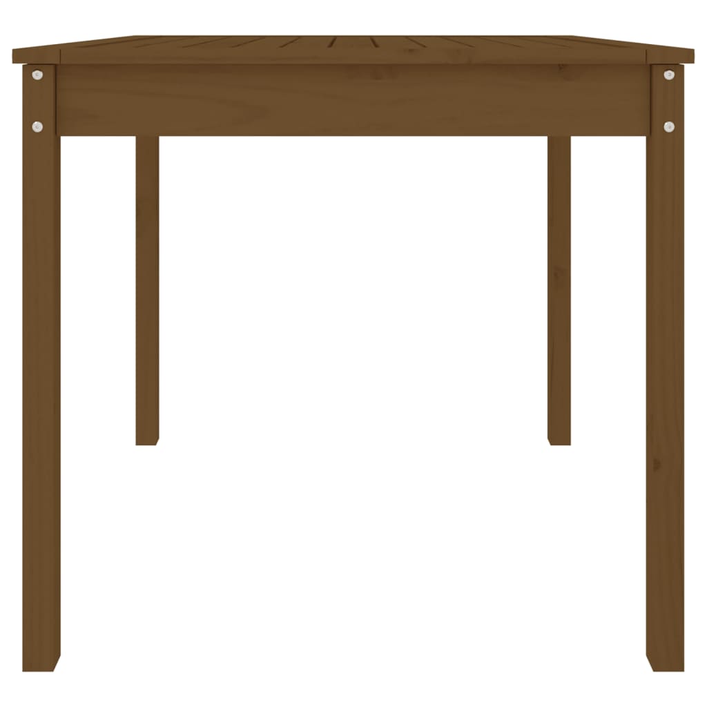 Tuintafel 82,5x82,5x76 cm massief grenenhout honingbruin - AllerleiShop