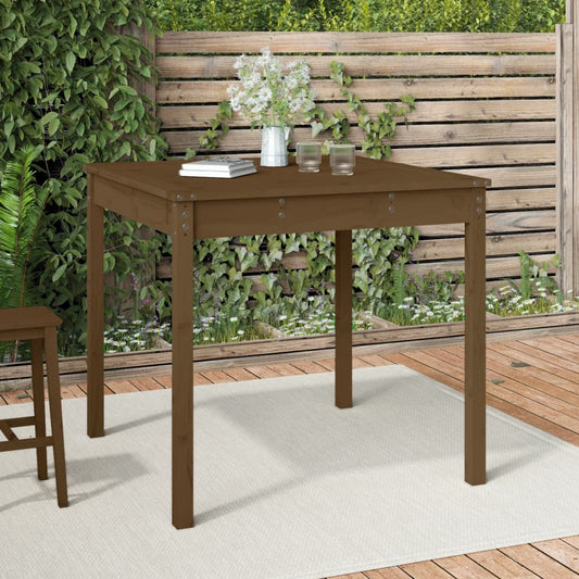 Tuintafel 82,5x82,5x76 cm massief grenenhout honingbruin - AllerleiShop