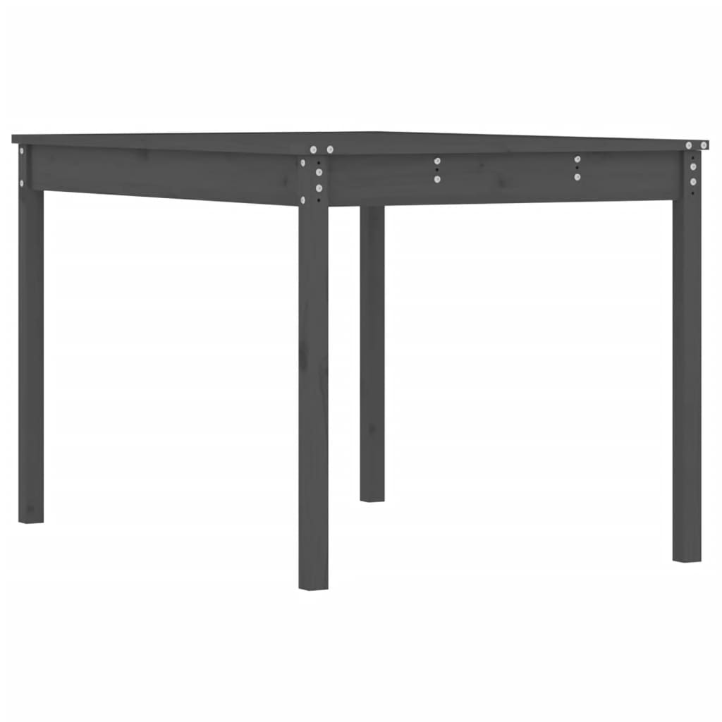 Tuintafel 121x82,5x76 cm massief grenenhout grijs - AllerleiShop