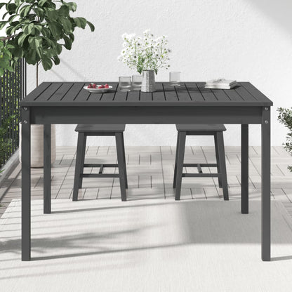 Tuintafel 121x82,5x76 cm massief grenenhout grijs - AllerleiShop