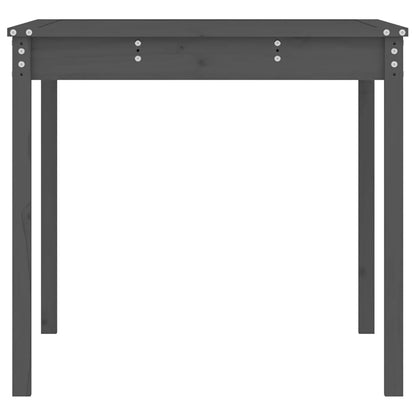 Tuintafel 121x82,5x76 cm massief grenenhout grijs - AllerleiShop