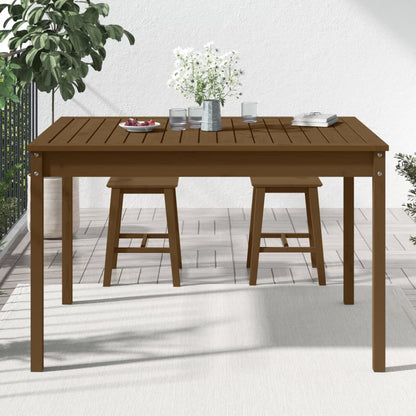 Tuintafel 121x82,5x76 cm massief grenenhout honingbruin - AllerleiShop